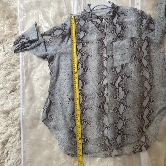 Chiffon Python Blouse - Picture 5 of 10